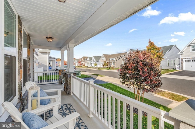 balcony with a porch