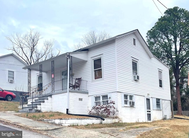 exterior space featuring a porch