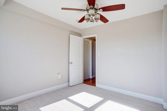 view of carpeted empty room