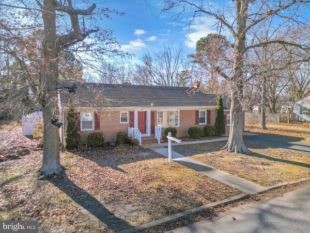 view of front of property