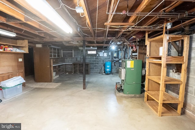 view of basement