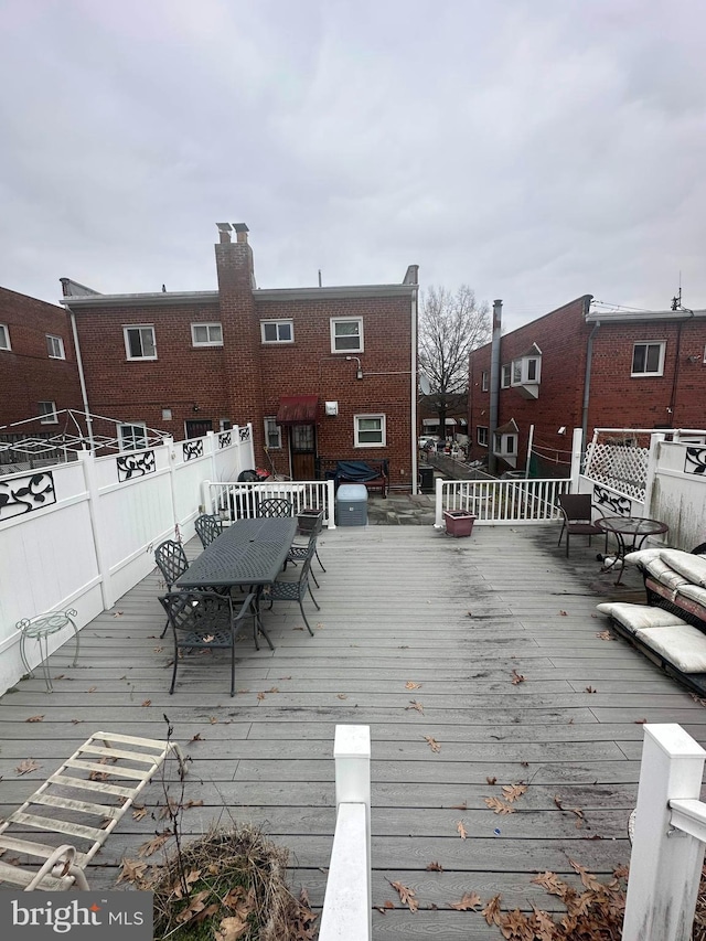 view of wooden terrace