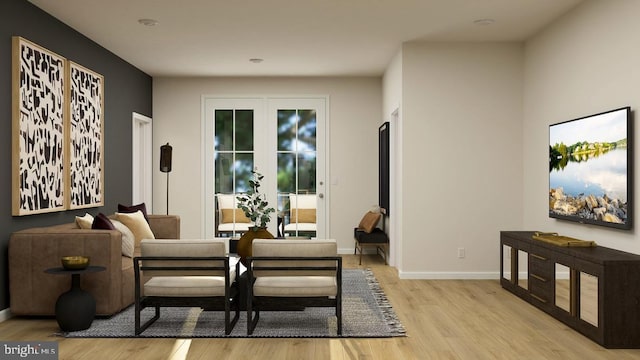 interior space featuring light hardwood / wood-style floors