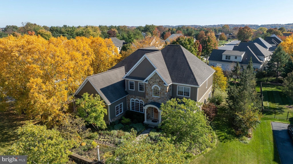 birds eye view of property