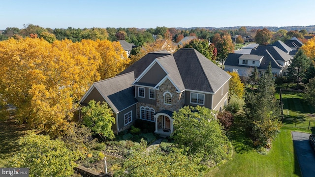 birds eye view of property