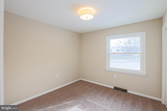 view of carpeted empty room