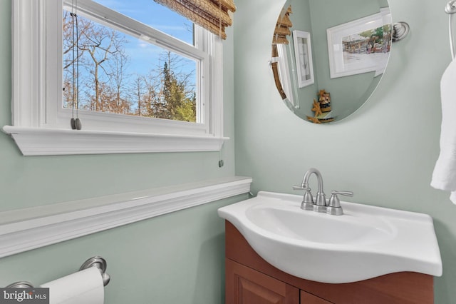 bathroom featuring vanity