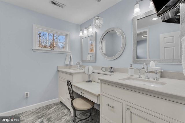 bathroom featuring vanity