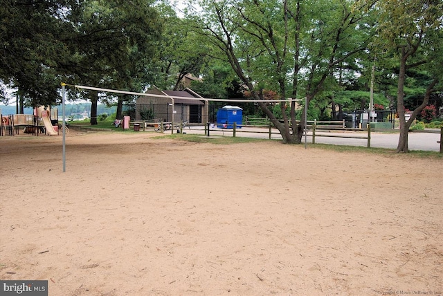 view of home's community with a playground