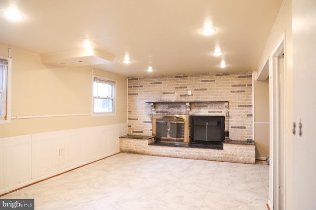 view of unfurnished living room