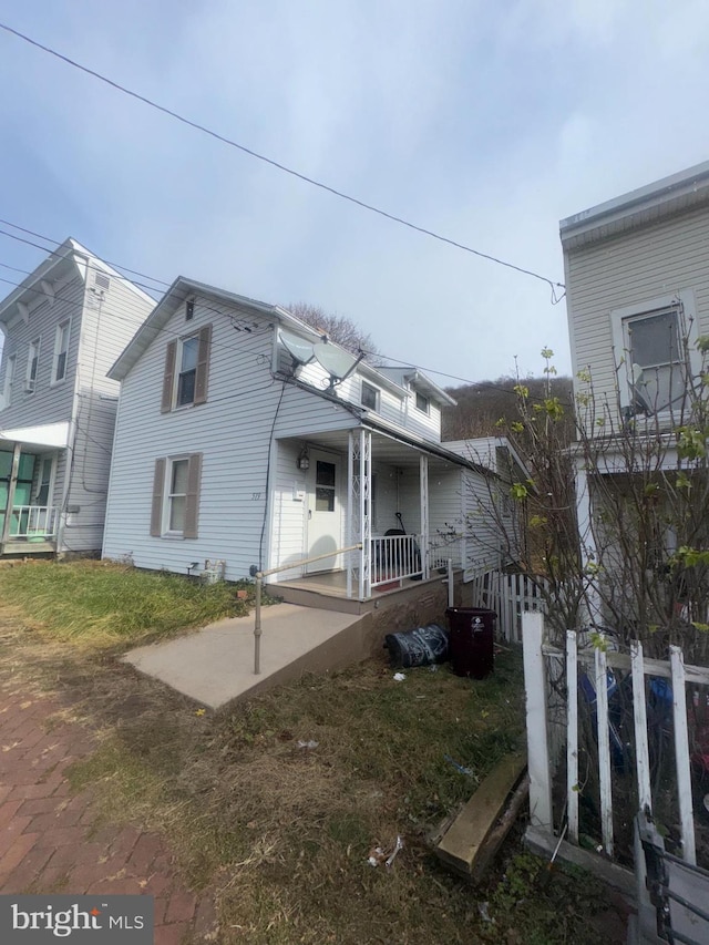 exterior space with a porch