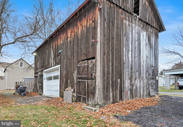 view of outdoor structure