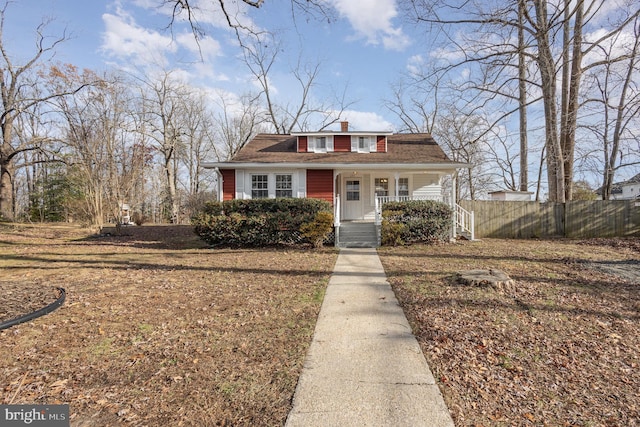 bungalow-style home with a porch