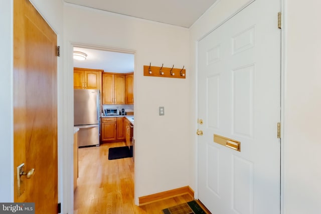 interior space featuring light hardwood / wood-style floors