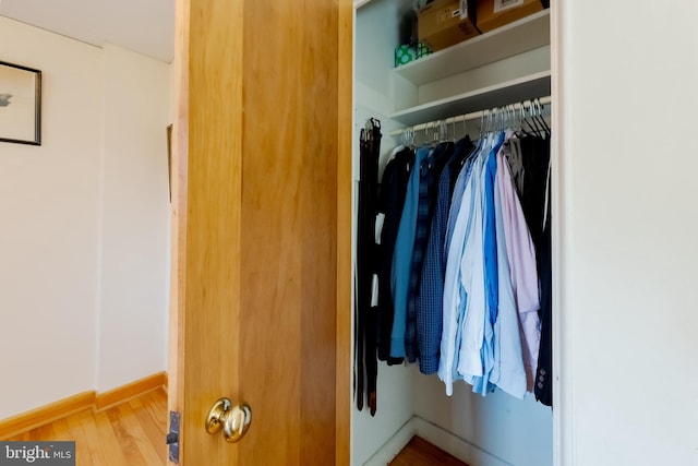 view of closet