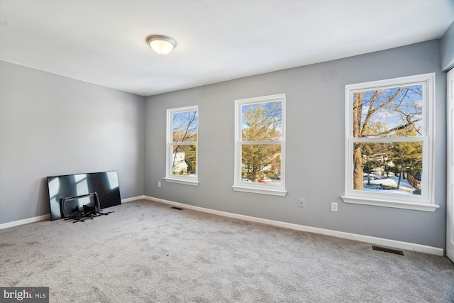 view of carpeted empty room