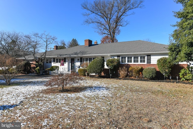 view of ranch-style home