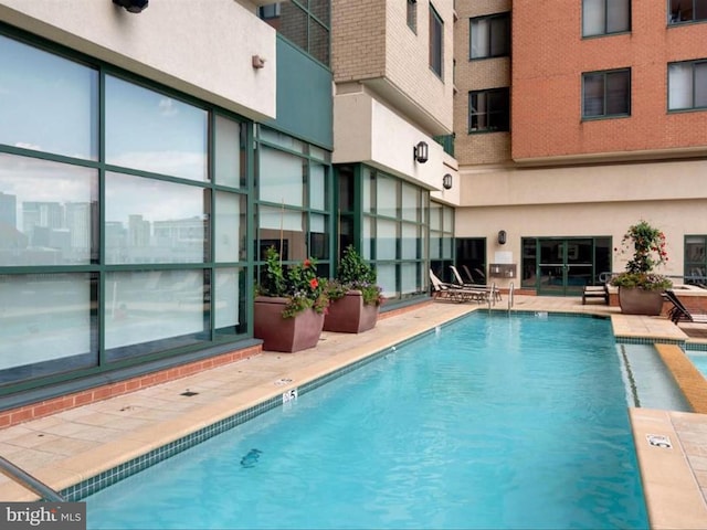 view of pool with a patio area