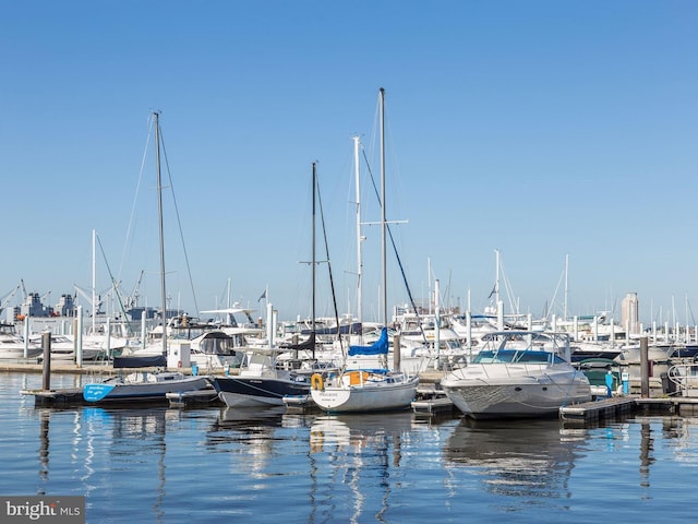 view of dock