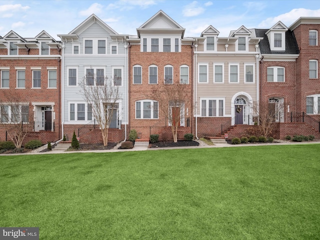 view of property with a front yard