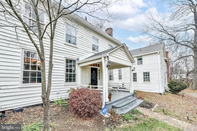 view of front of house featuring covered porch