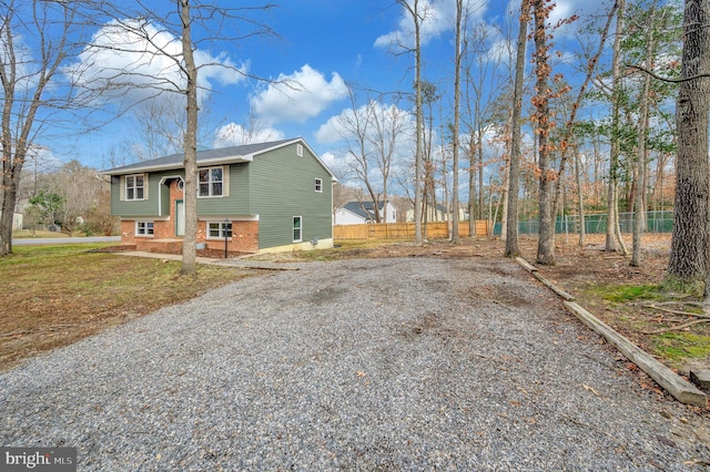 view of front of property