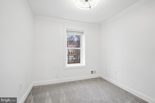 spare room featuring carpet floors