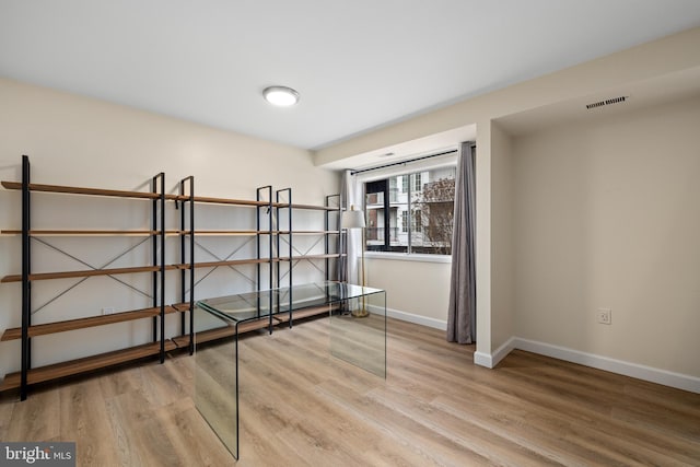 interior space featuring hardwood / wood-style floors