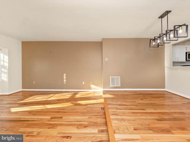 interior space featuring light wood-type flooring