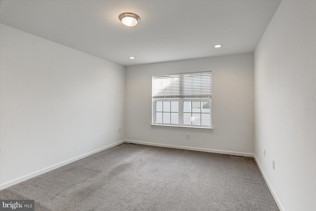 view of carpeted empty room