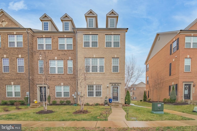 view of property with a front yard