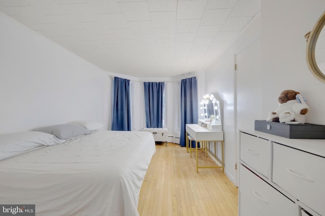 bedroom featuring wood-type flooring