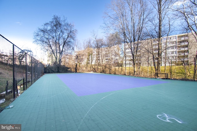 view of basketball court