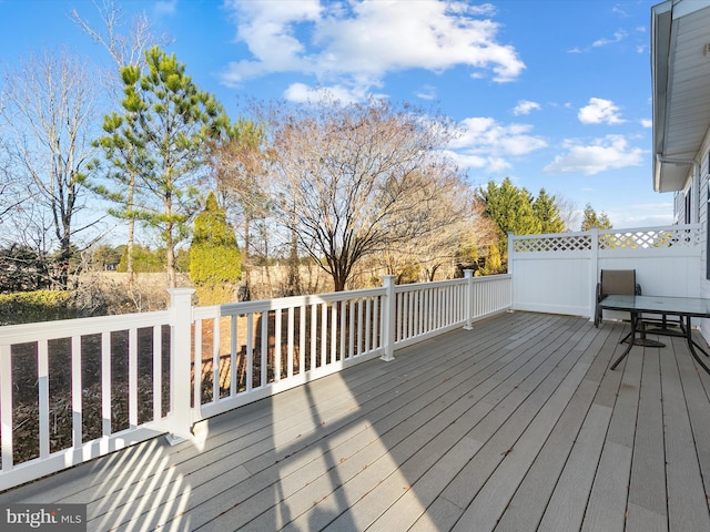 view of deck