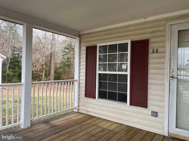 exterior space with covered porch