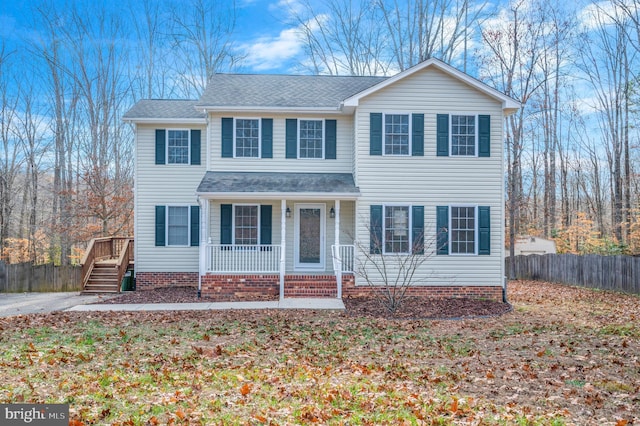 view of front of property