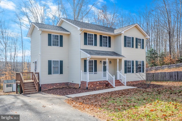 front of property with covered porch