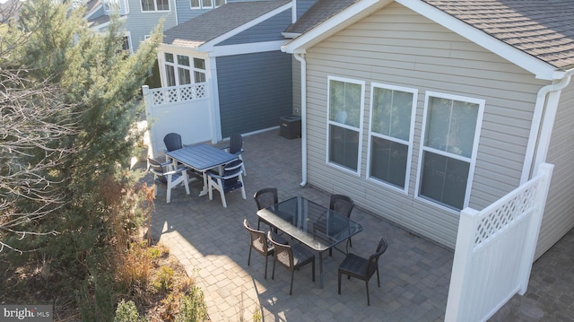 view of patio featuring cooling unit