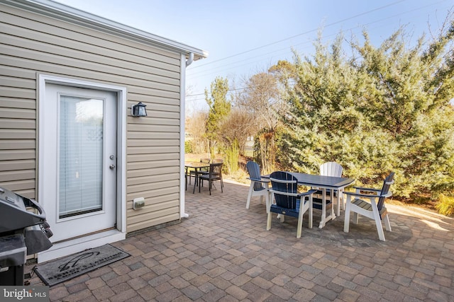 view of patio / terrace featuring grilling area