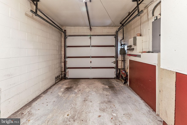 garage featuring electric panel