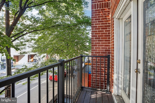 view of balcony