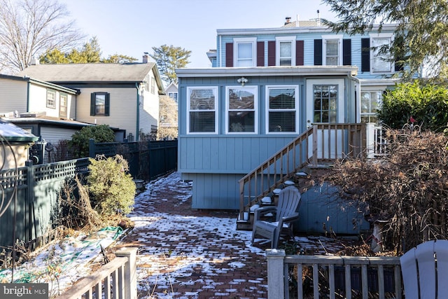 view of front of home