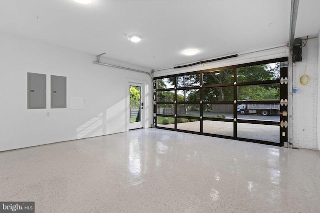 garage featuring electric panel