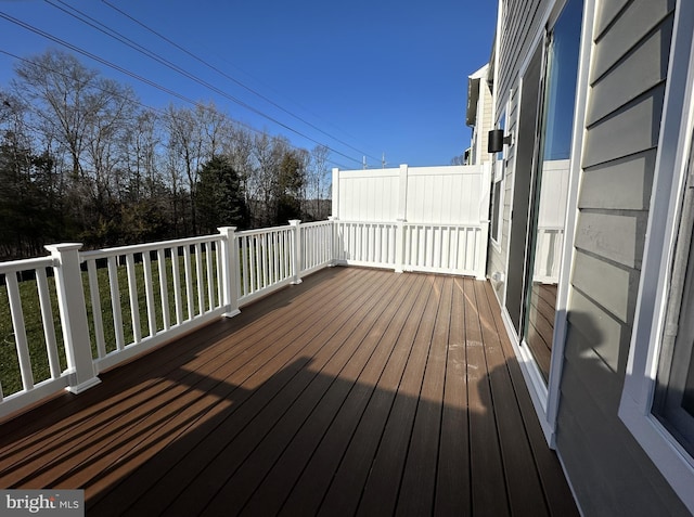 view of wooden terrace