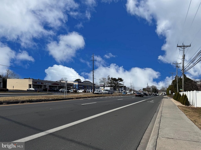 view of road