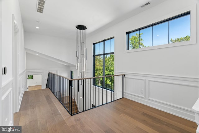 hallway featuring light hardwood / wood-style floors