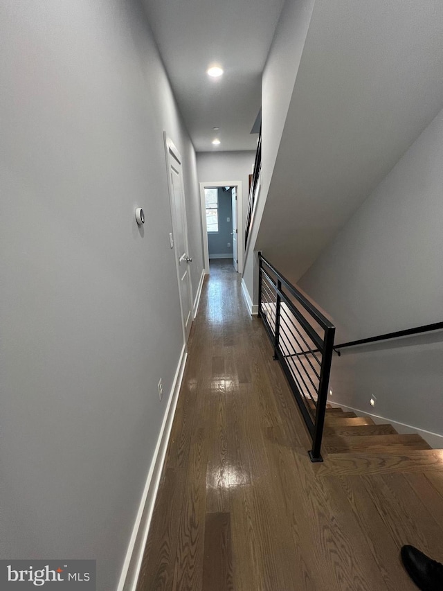 hall featuring hardwood / wood-style flooring