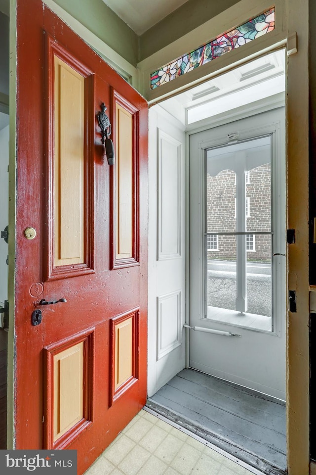 view of doorway to outside