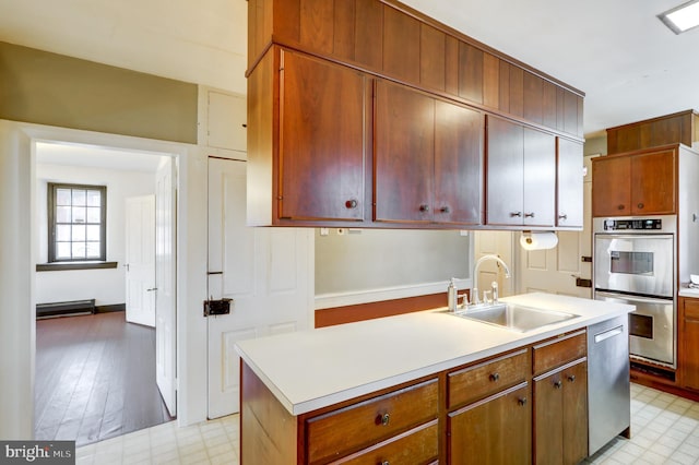 kitchen featuring appliances with stainless steel finishes and sink