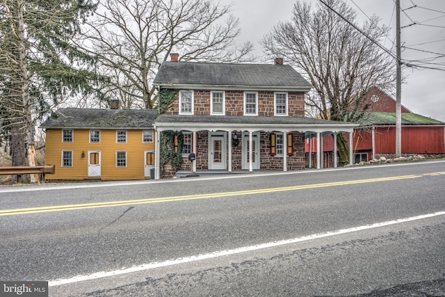 view of front of house featuring a porch